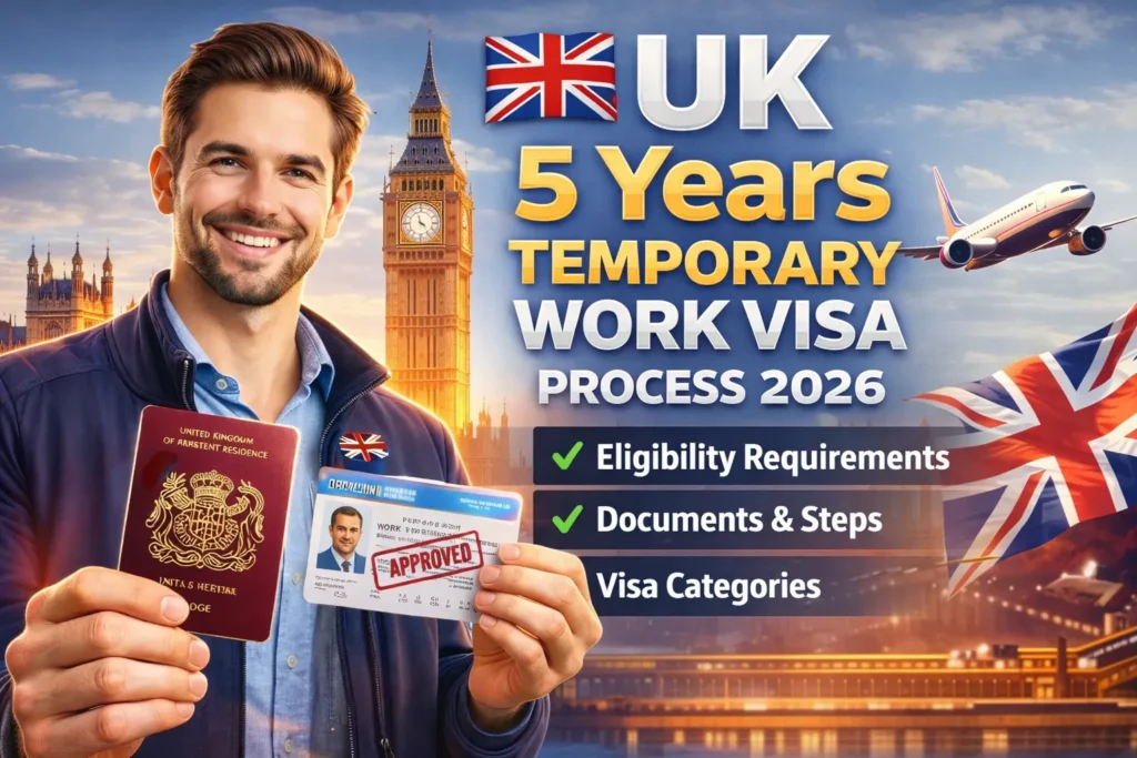 UK 5 Years Temporary Work Visa Process Jan 2026: Categories, Requirements & Application Process